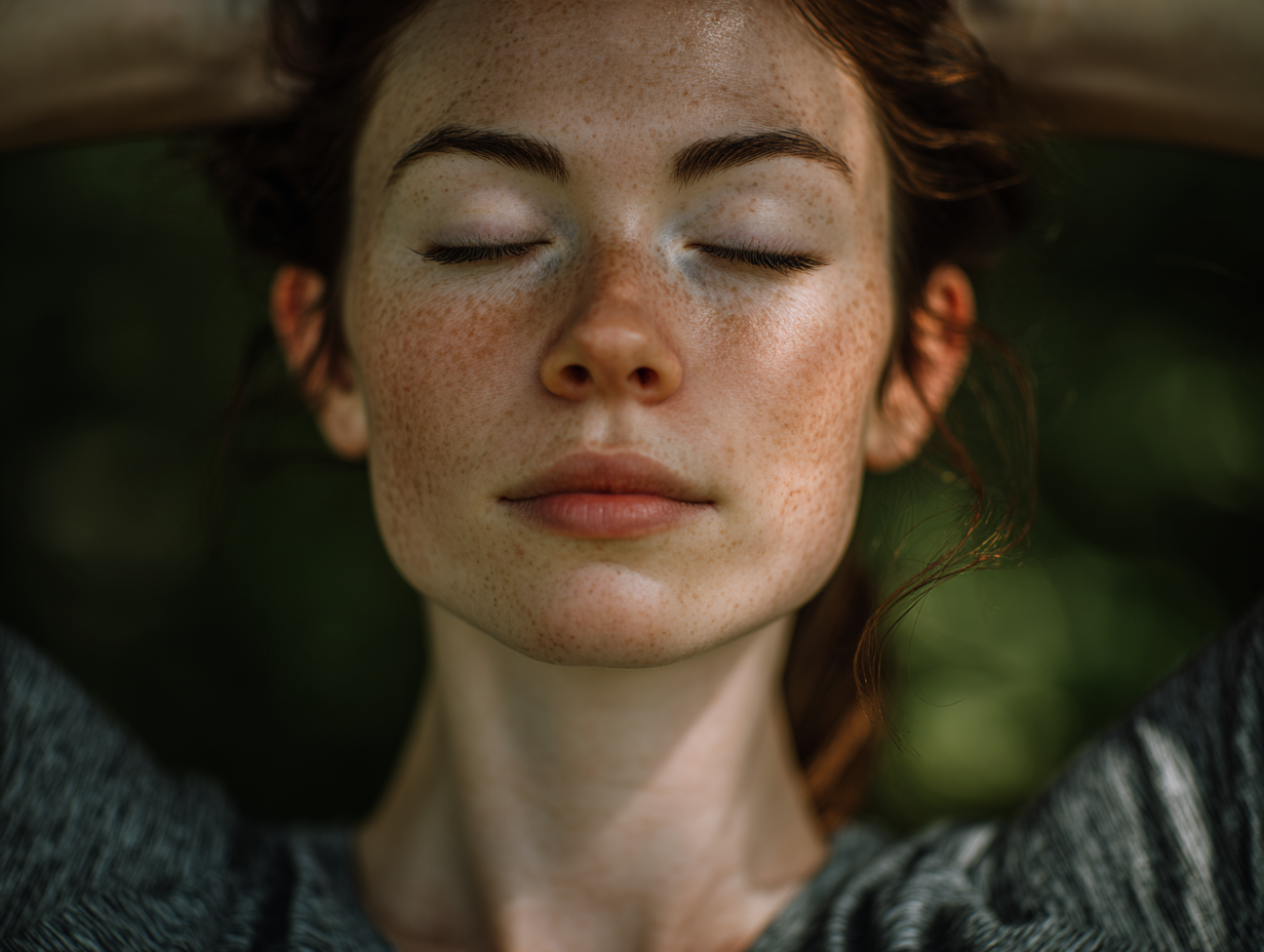 Медитація на заході сонця